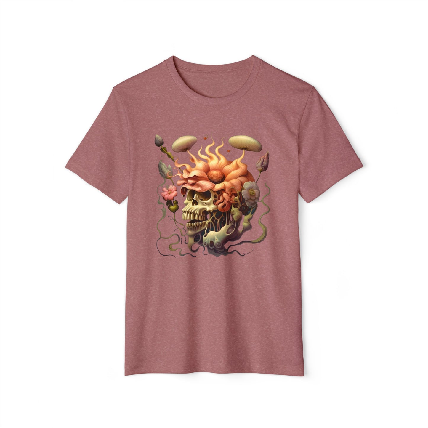 🌺Blossoming Head ,Unisex ♻️Recycled Organic T-Shirt