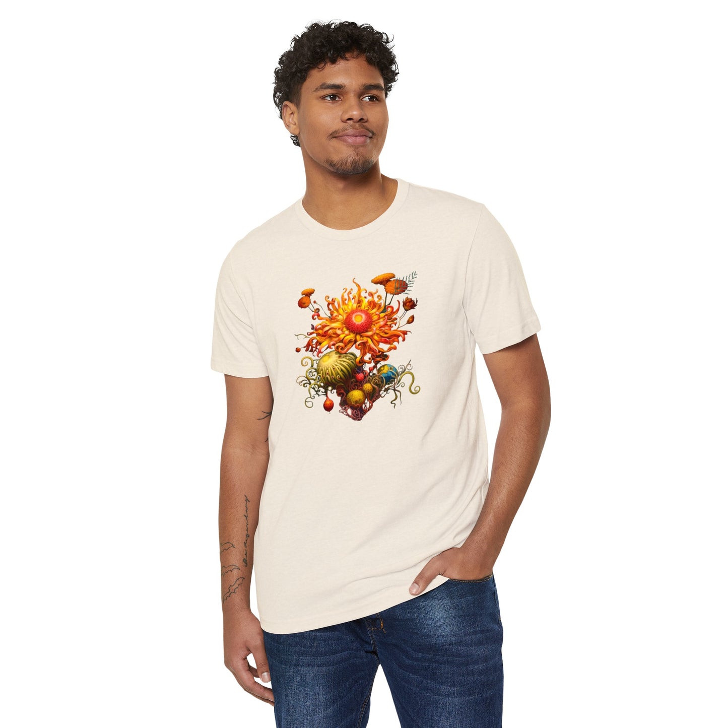 🌻 Sublime Blossom Sunflower 🌿Recycled Organic T-Shirt