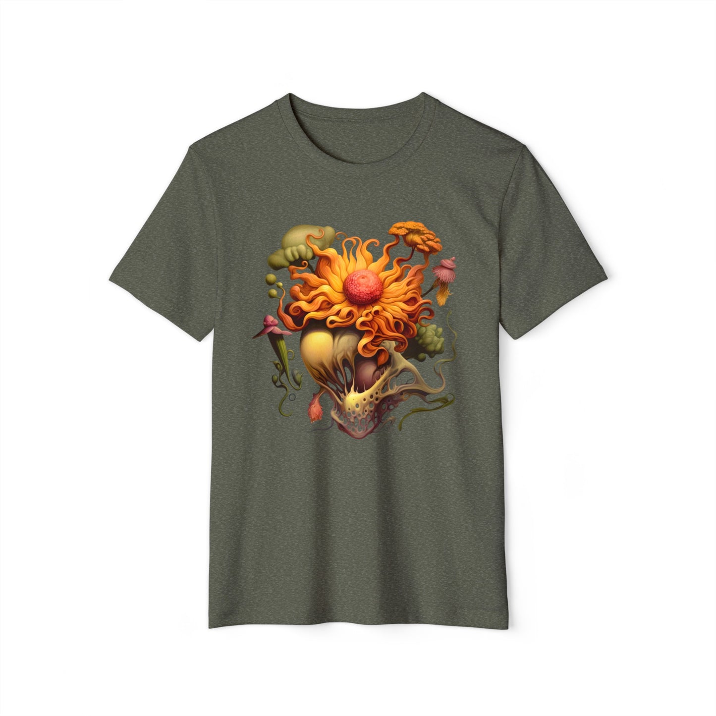 Sublime Coral Flower🌻 Unisex ♻️Recycled Organic T-Shirt