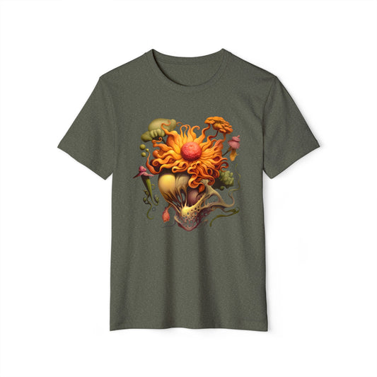 Sublime Coral Flower🌻 Unisex ♻️Recycled Organic T-Shirt